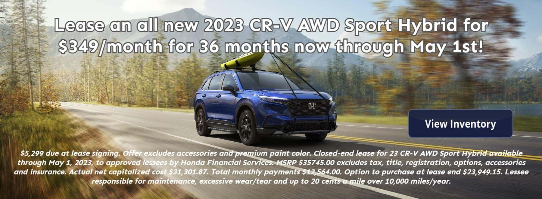 23 CR-V Hybrid Lease Special
