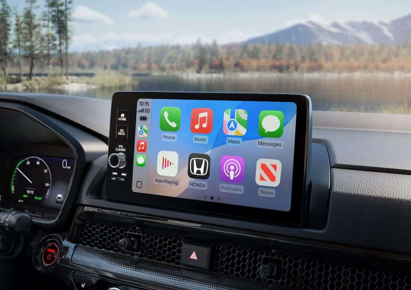 2026 Honda CR-V interior showcasing its infotainment touchscreen.