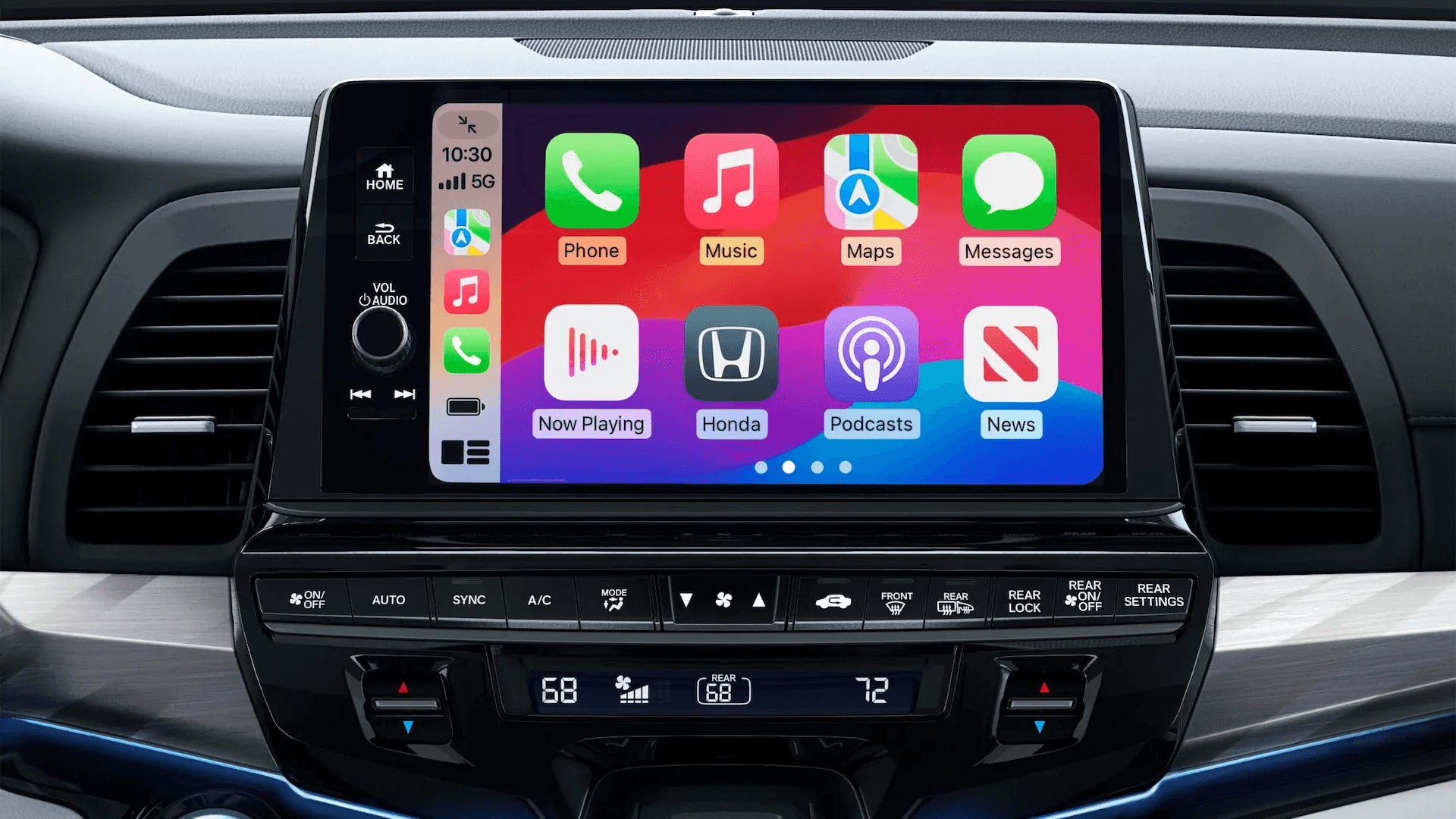 2026 Honda Odyssey interior showcasing its infotainment touchscreen.