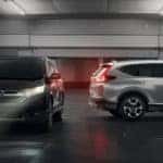 Honda CR-Vs in garage