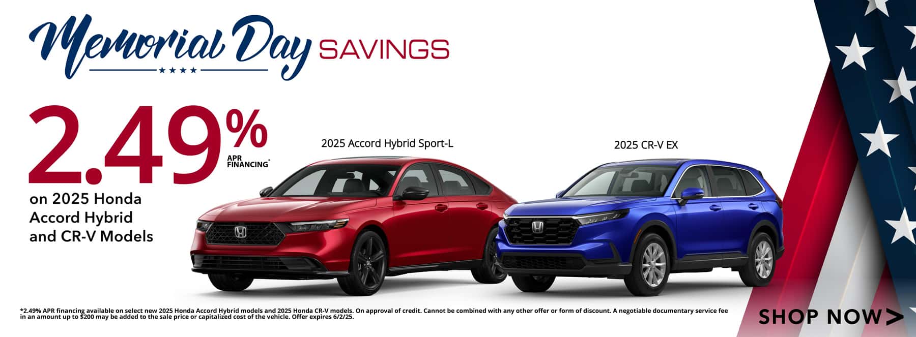 2.49% APR Financing