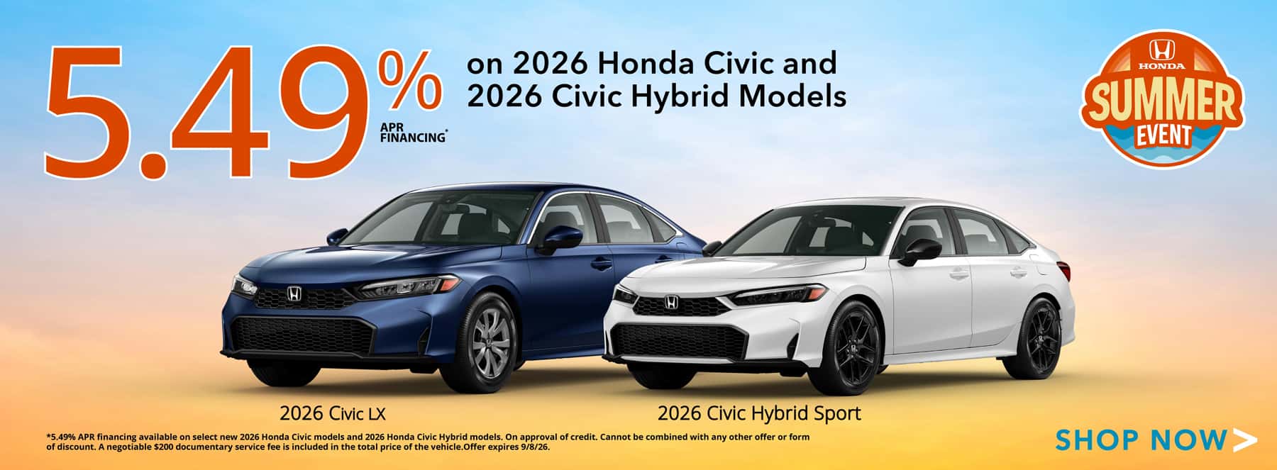 2026 Civic APR Offers