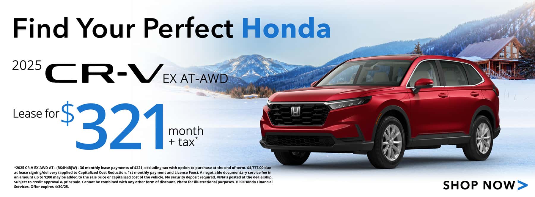 2025 Honda CR-V EX Lease