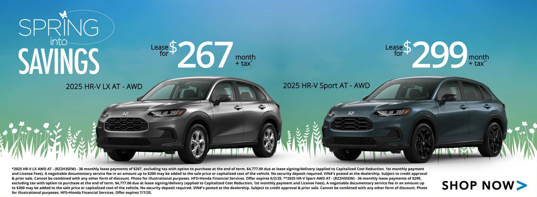 2025 HR-V Lease Specials