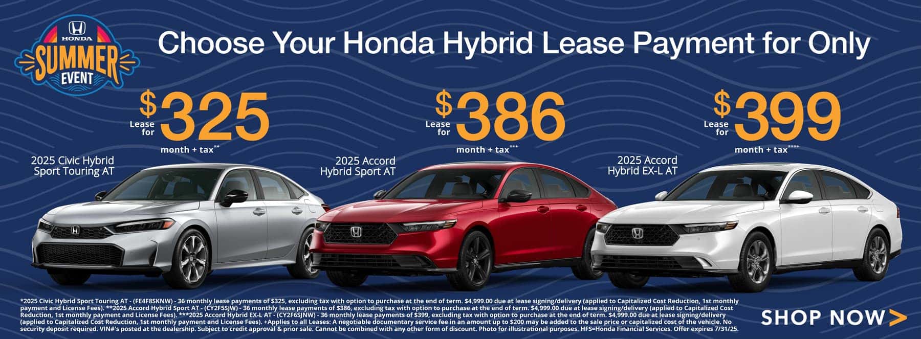 2025 Hybrid Lease Offers