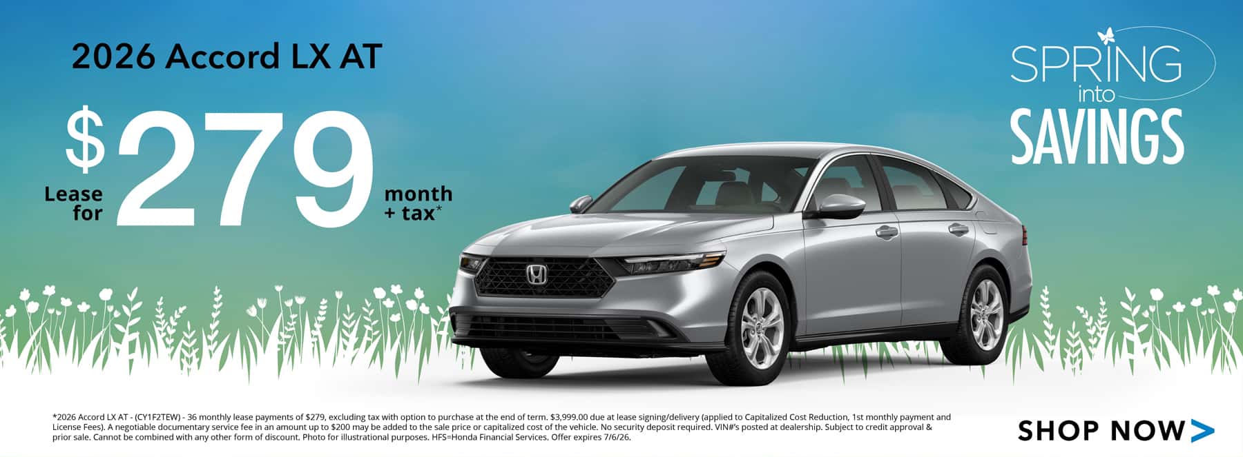 2026 Accord LX Lease Offer