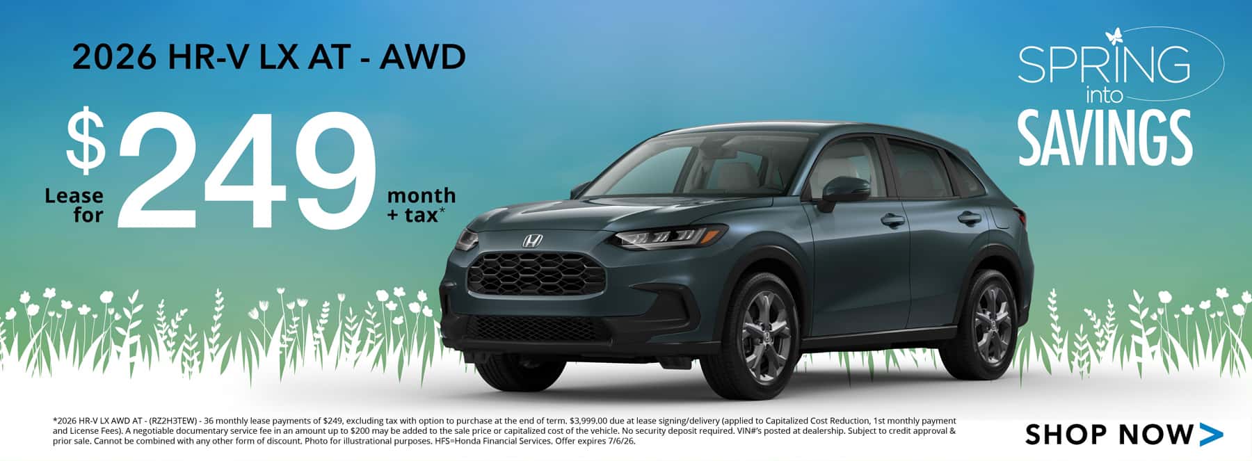 2026 HR-V LX Lease
