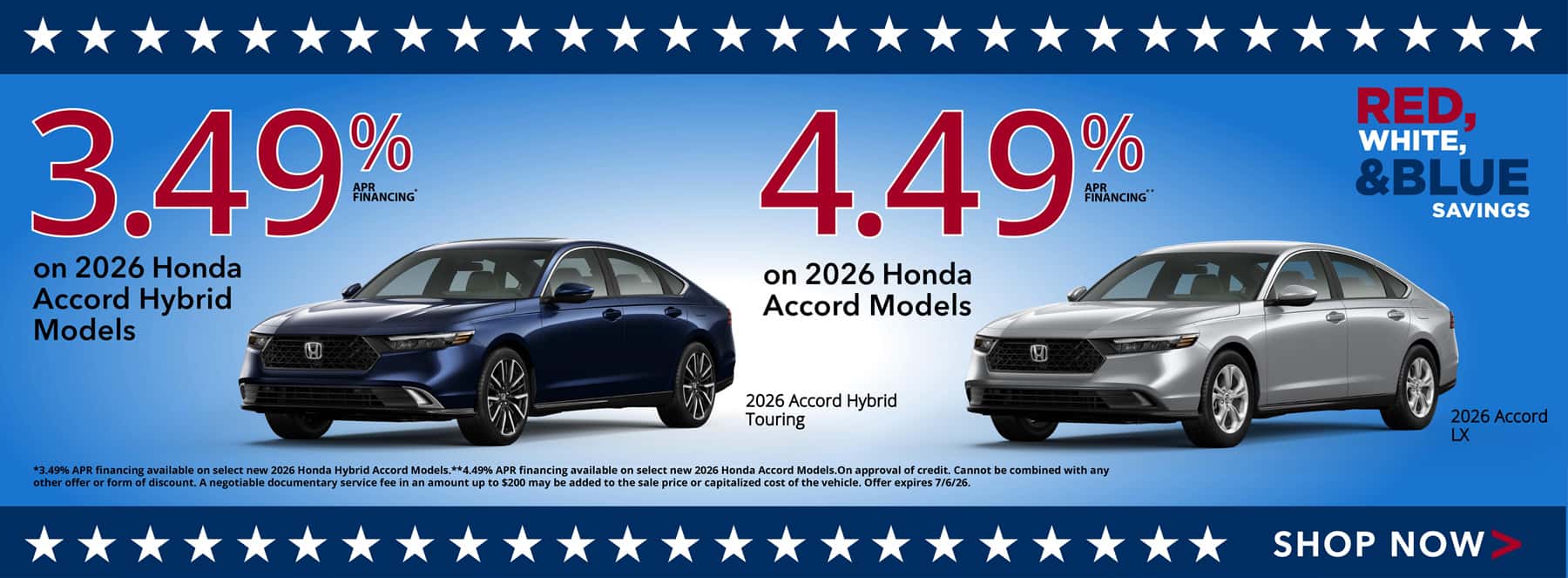 2026 Accord Hybrid and Accord APR Offers