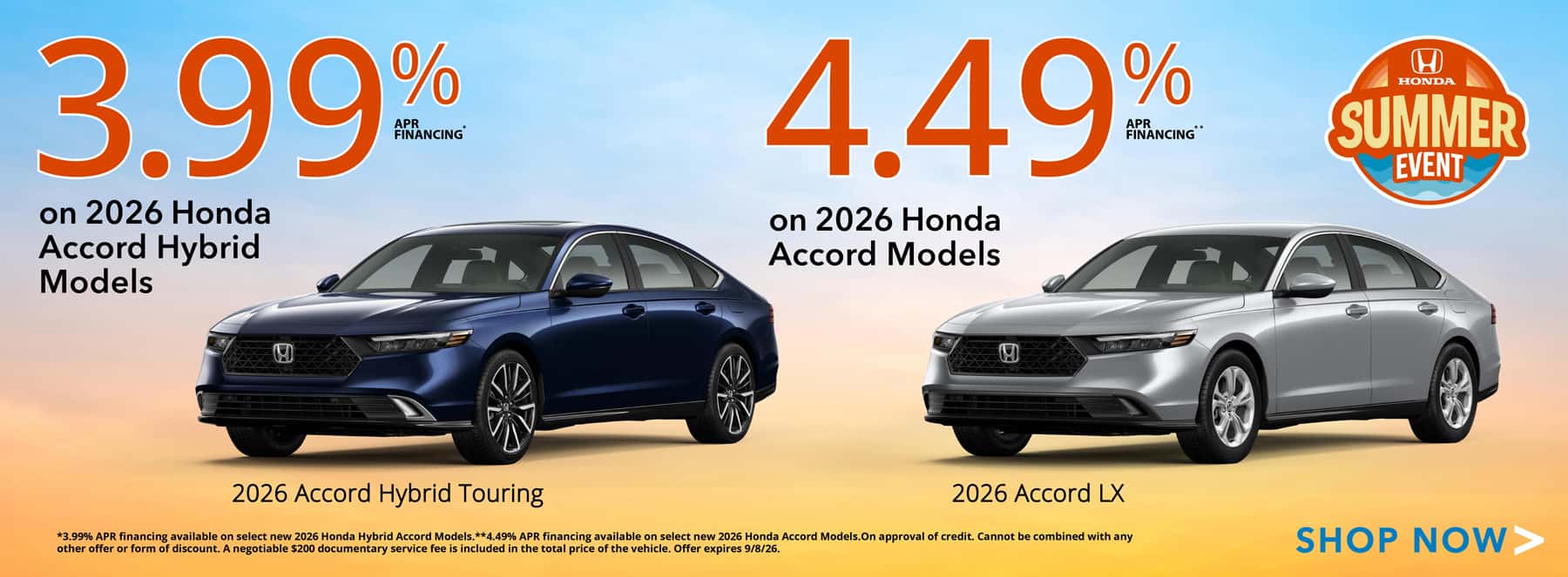 2026 Accord Hybrid and Accord APR Offers