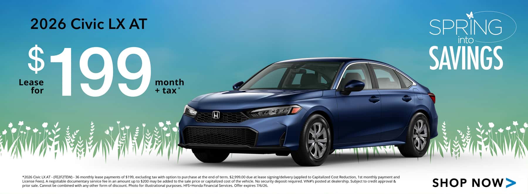 2026 Civic LX Lease