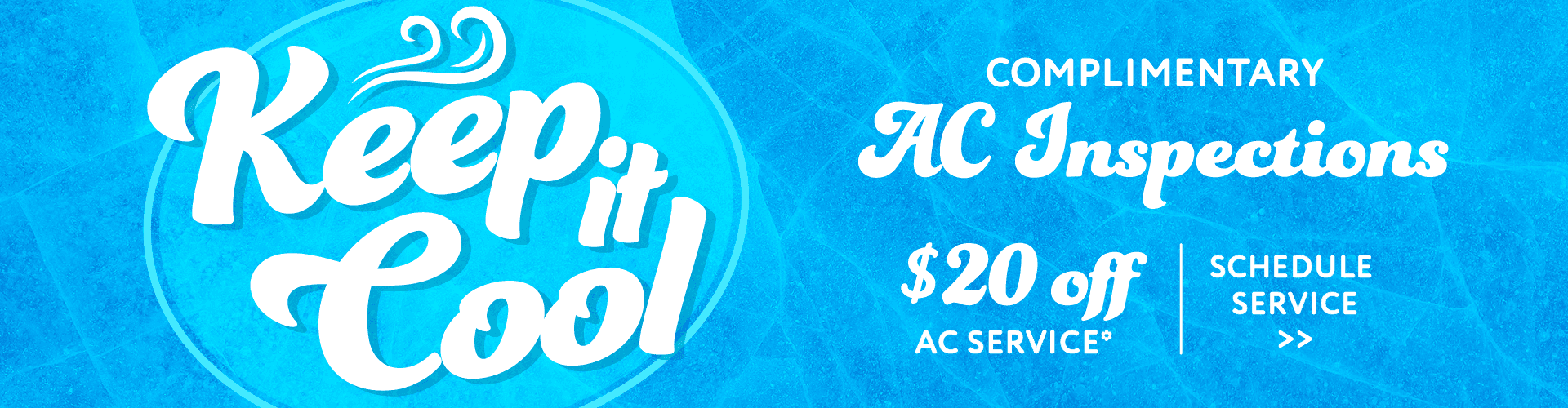 Complimentary AC inspection and $20 off AC service