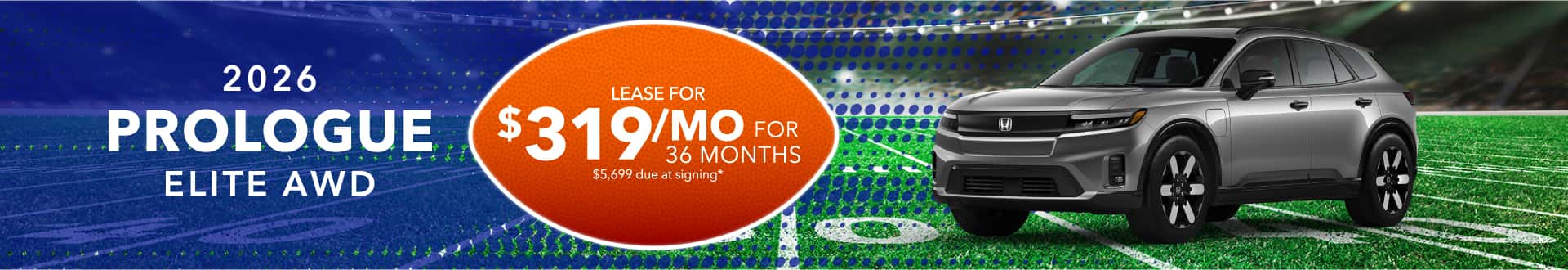2026 Prologue Elite AWD Lease for $319/mo for 36 months $5,699 due signing