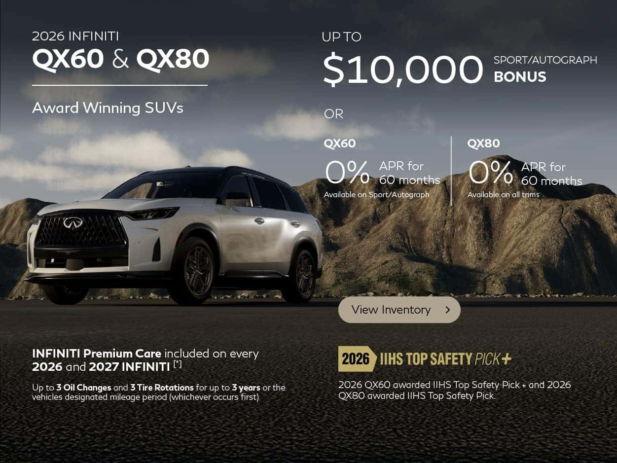 •	SD 2026 QX60 and QX80 June