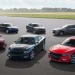 Six Dodge Chargers