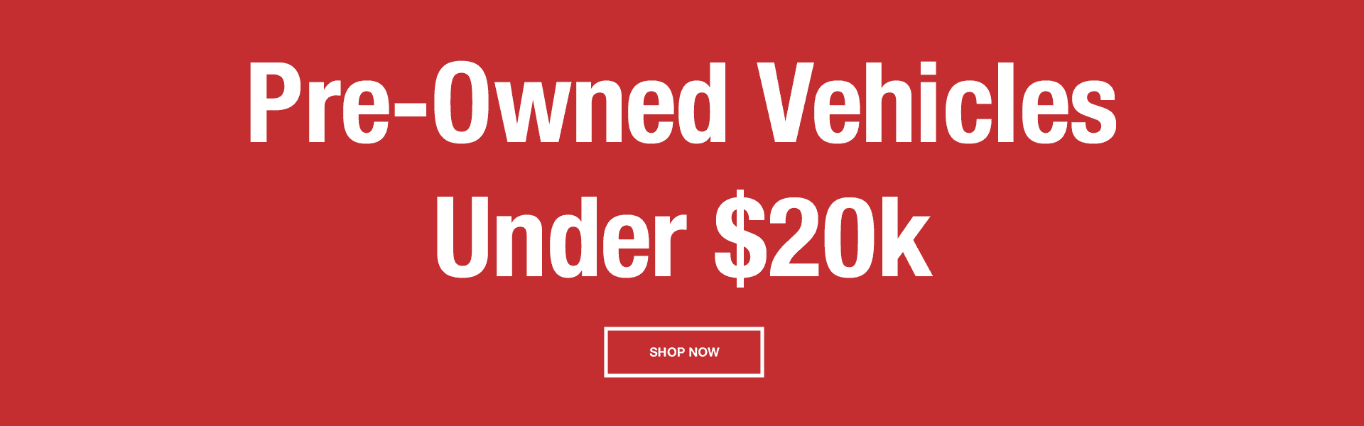 Pre-Owned Vehicles Under $20k