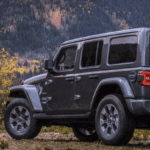 2019 Jeep Wrangler in the mountains