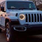 2020 Jeep Wrangler on a dirt road