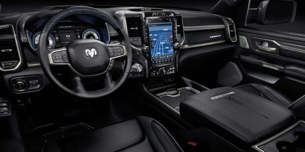 2021 Ram 1500 Limited with 12-inch touchscreen