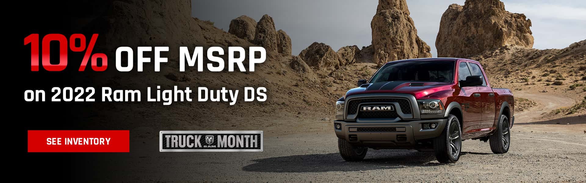 10% off MSRP on 2022 Ram Light Duty DS