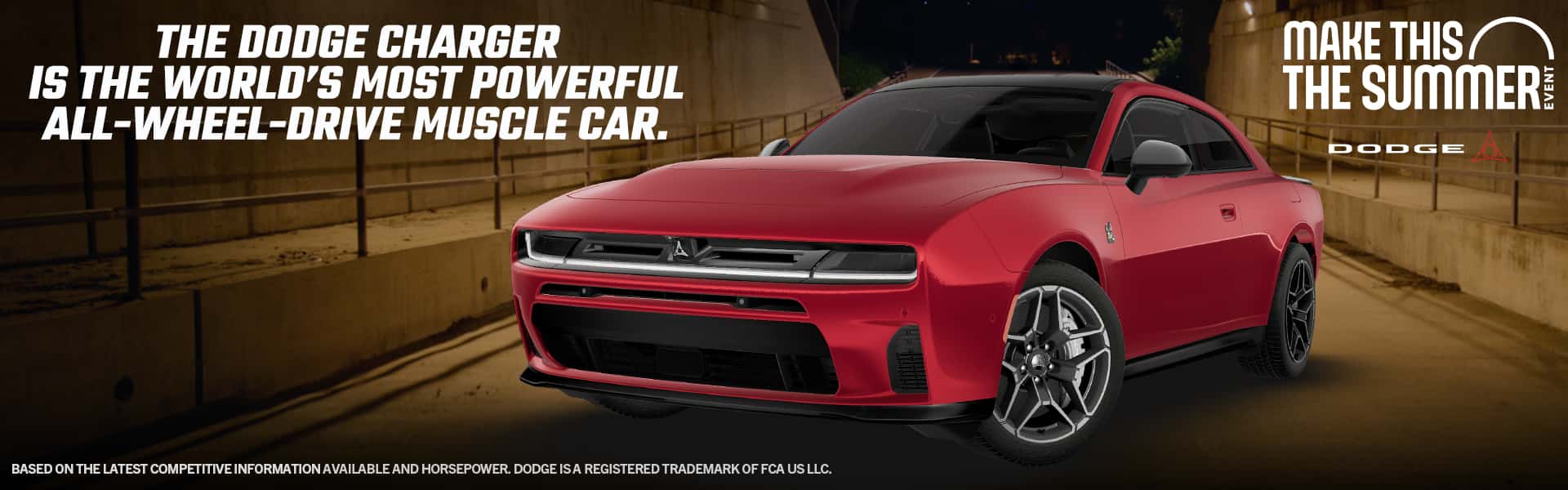 THE DODGE CHARGER IS THE WORLD'S MOST POWERFUL ALL-WHEEL-DRIVE MUSCLE CAR.