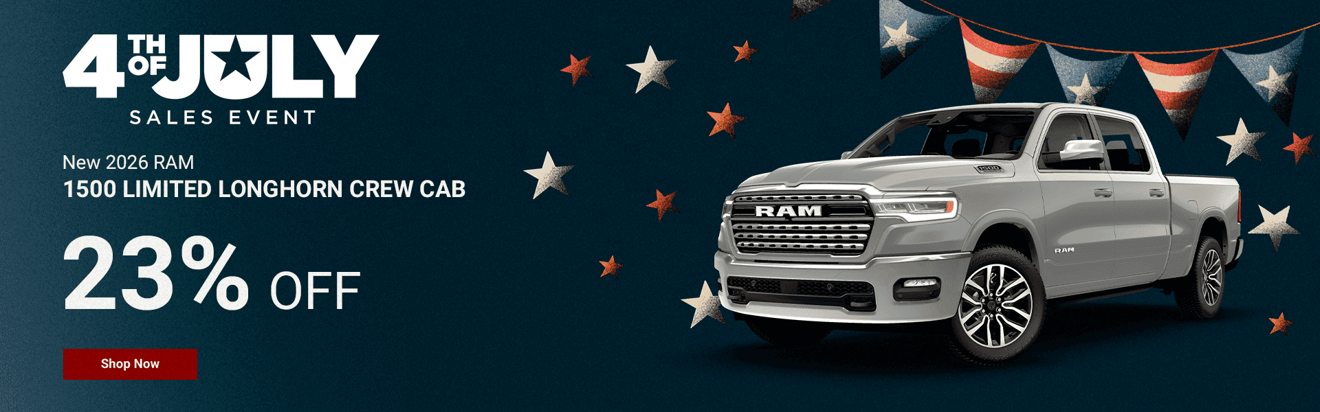 New 2026 RAM 1500 LIMITED LONGHORN CREW CAB