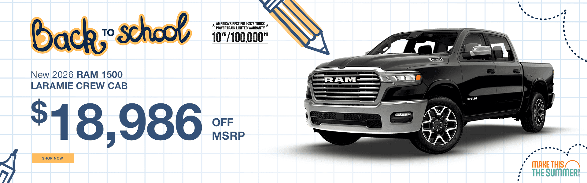 New 2026 RAM 1500 LARAMIE CREW CAB