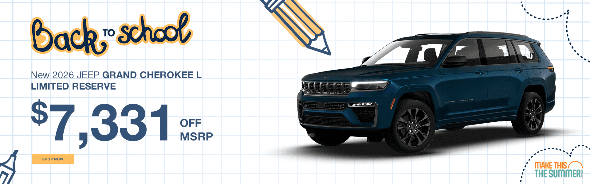 New 2026 JEEP GRAND CHEROKEE L LIMITED RESERVE