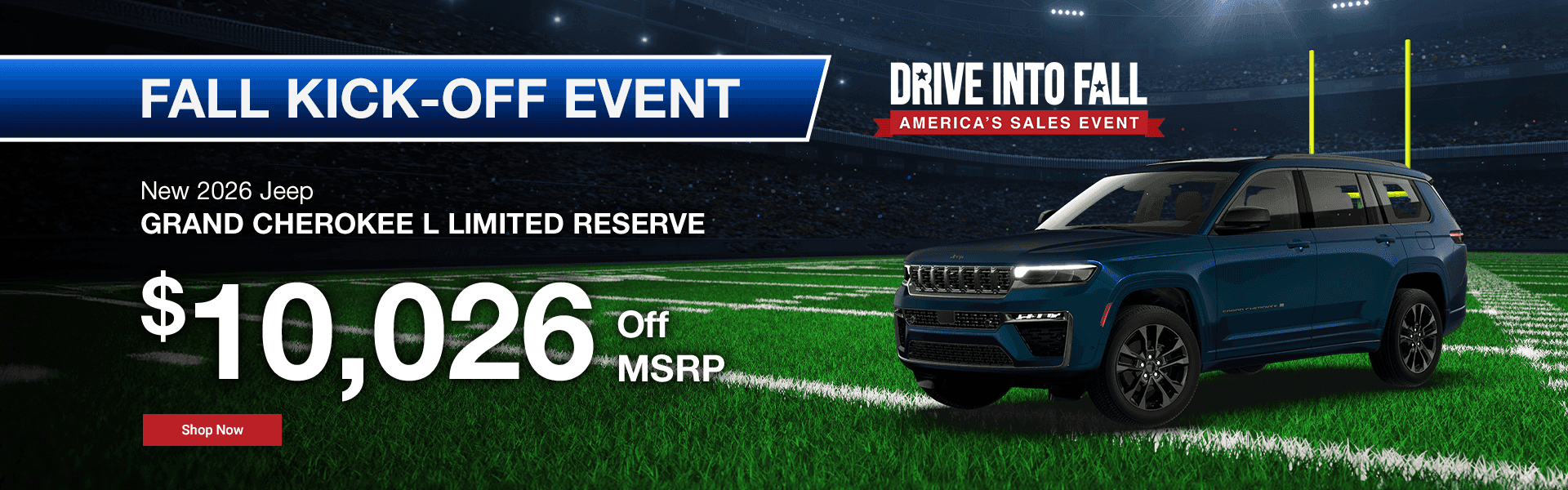 New 2026 Jeep GRAND CHEROKEE L LIMITED RESERVE Subtext: $10,026 OFF