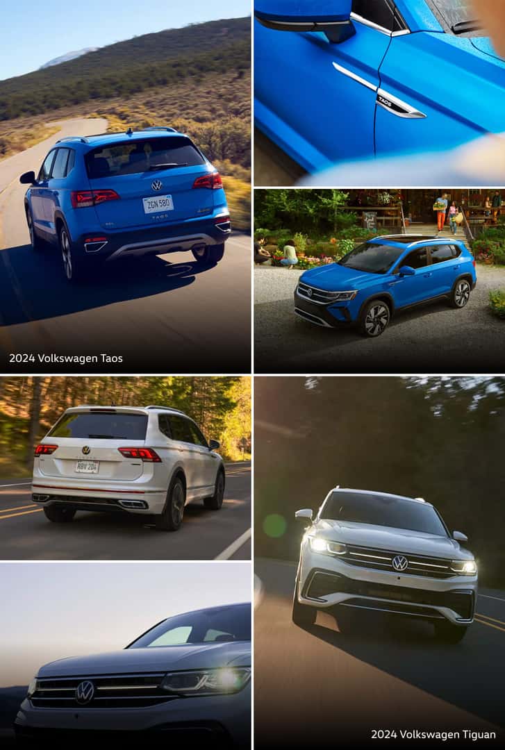 VW Taos vs. Tiguan Exterior