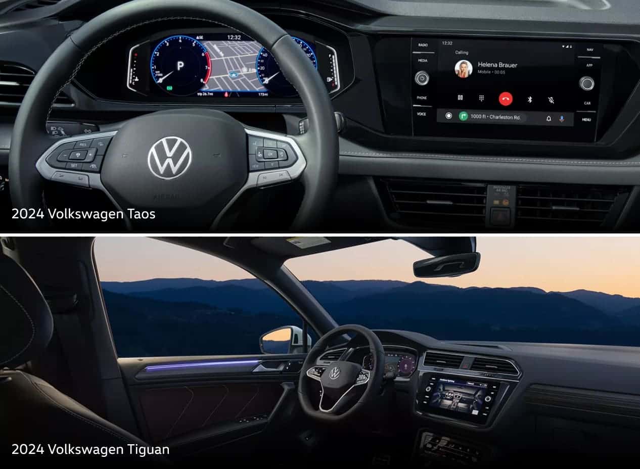 VW Taos vs. Tiguan Technology