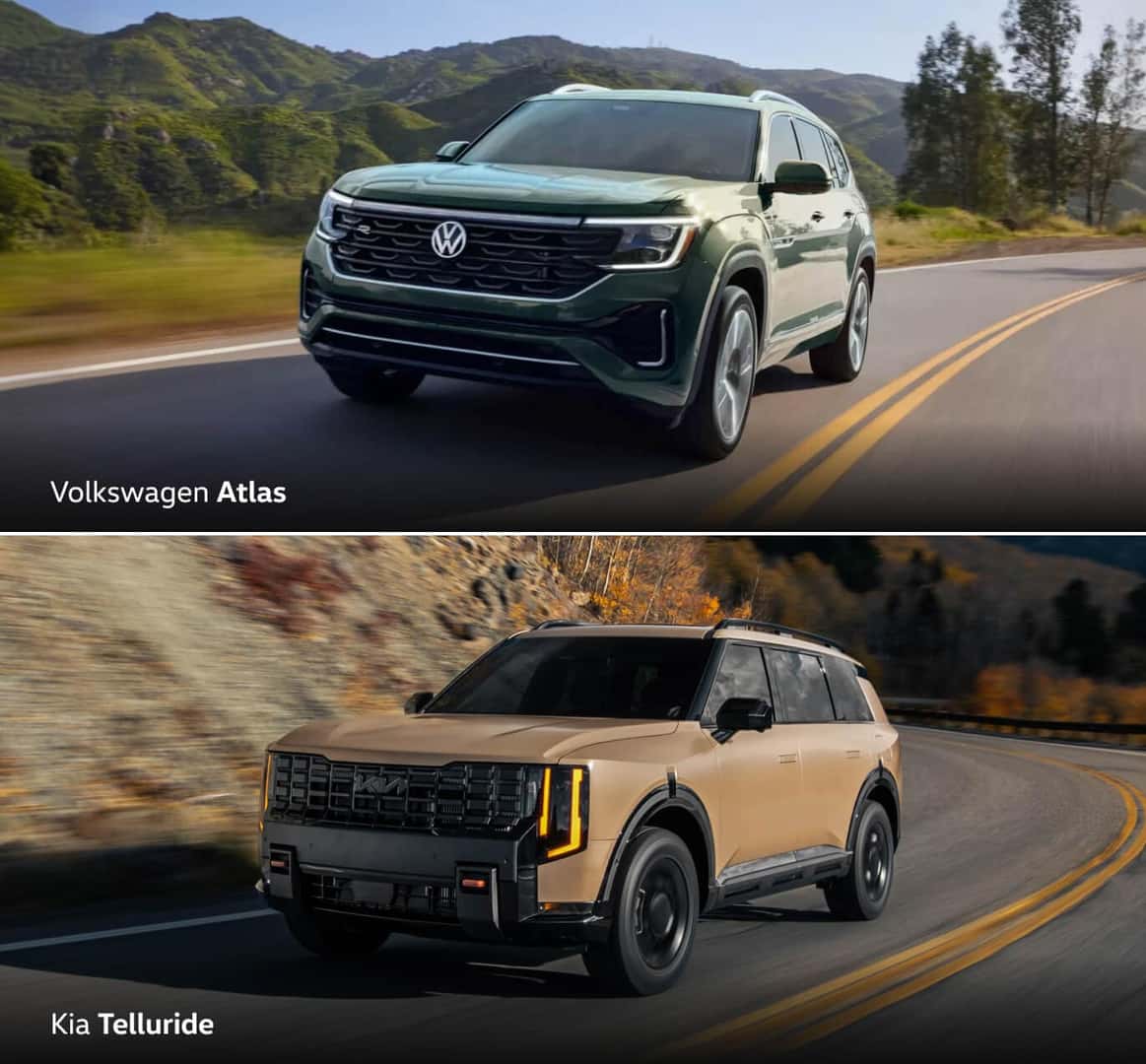 VW Atlas vs. Kia Telluride Spec Highlights
