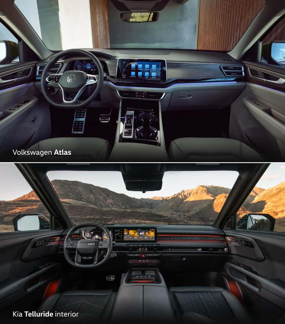 VW Atlas vs. Kia Telluride Features