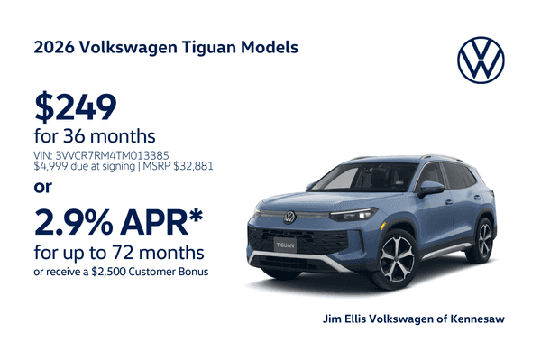 2026 Tiguan Offers