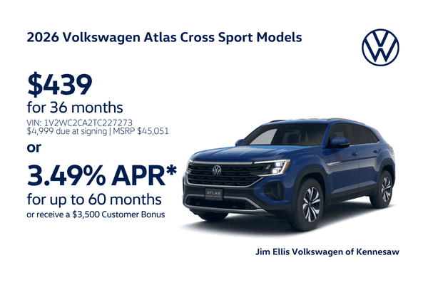 2026 Atlas Cross Sport Offers