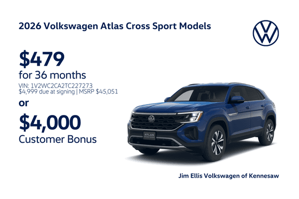 2026 Atlas Cross Sport Offers