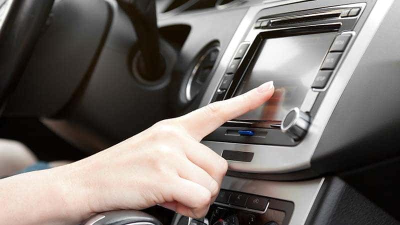 finger on dashboard