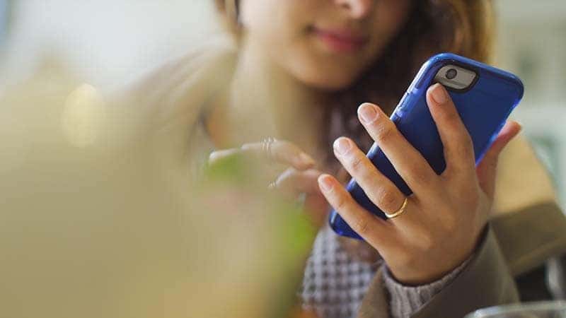 Girl on cellphone