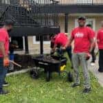 The Big Star team landscaped and beautified the grounds of local women and children’s shelter Bridge Over Troubled Waters.