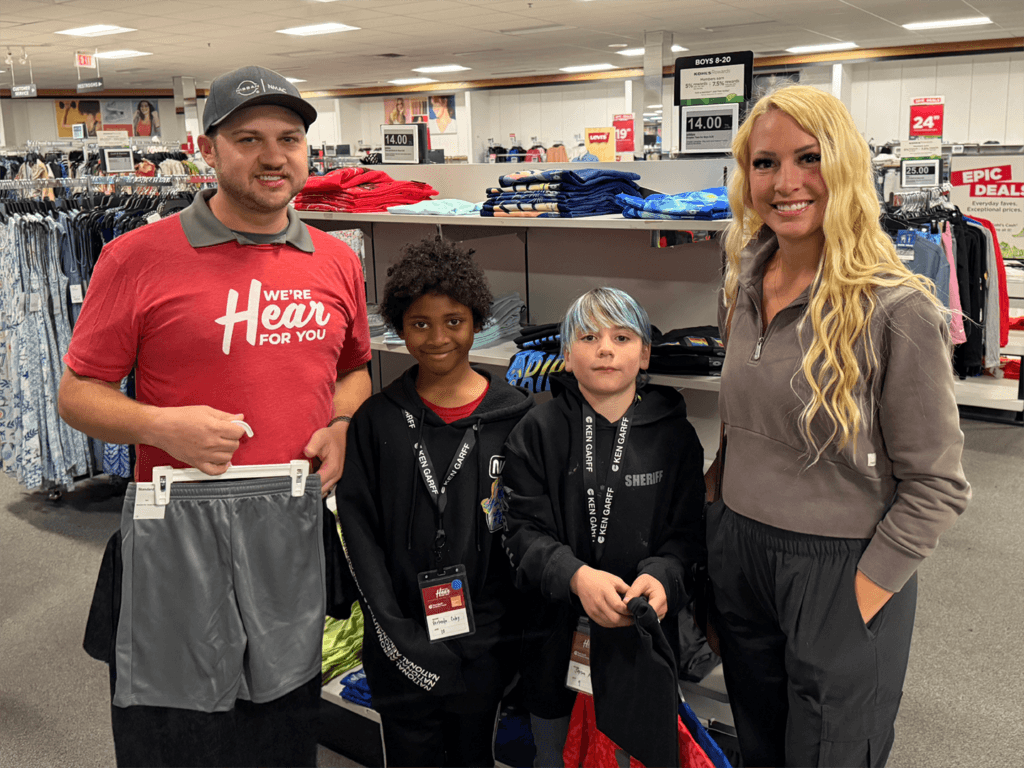 Ken garff employee shopping with family