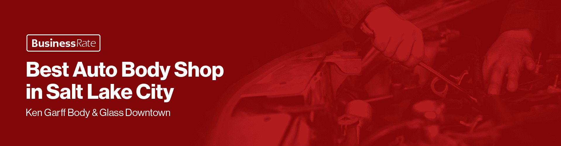 Best Auto Body Shop in Salt Lake City Award.