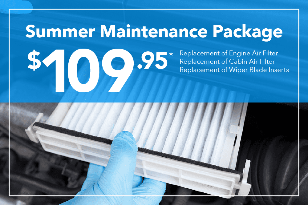 $109.95; -Replacement of Engine Air Filter -Replacement of Cabin Air Filter* -Replacement of Honda Wiper Blade inserts*