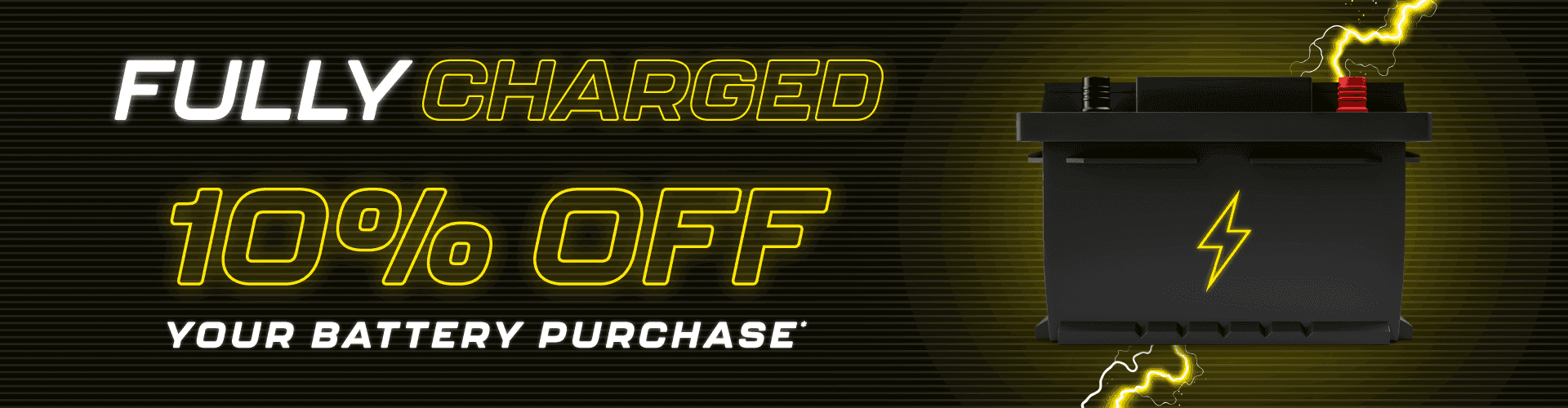 10% off your battery purchase