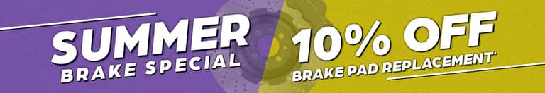 Summer Brake Special | 10% off brake pad replacement