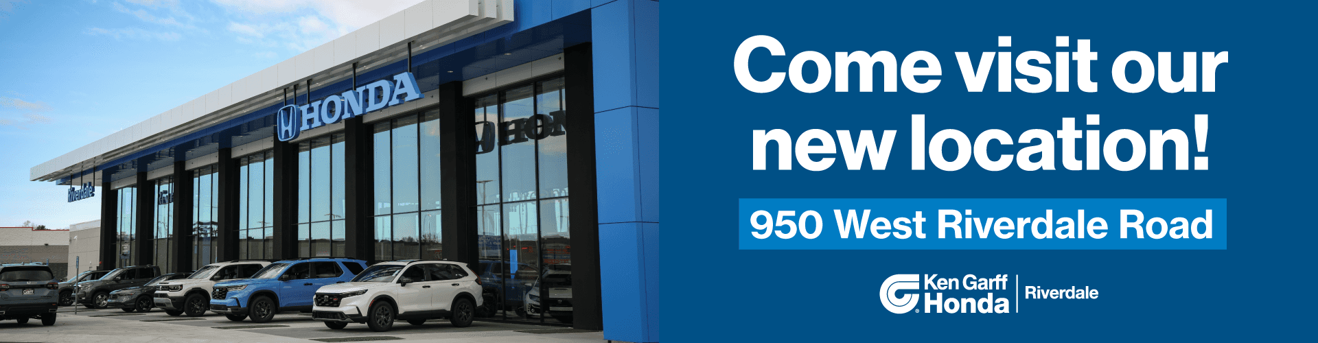 Come visit our new location! 950 West Riverdale Road