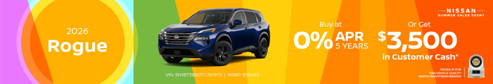 2023 Rogue 0.0% APR Financing | 36 Months VIN: JN8BT3CB5PW483947