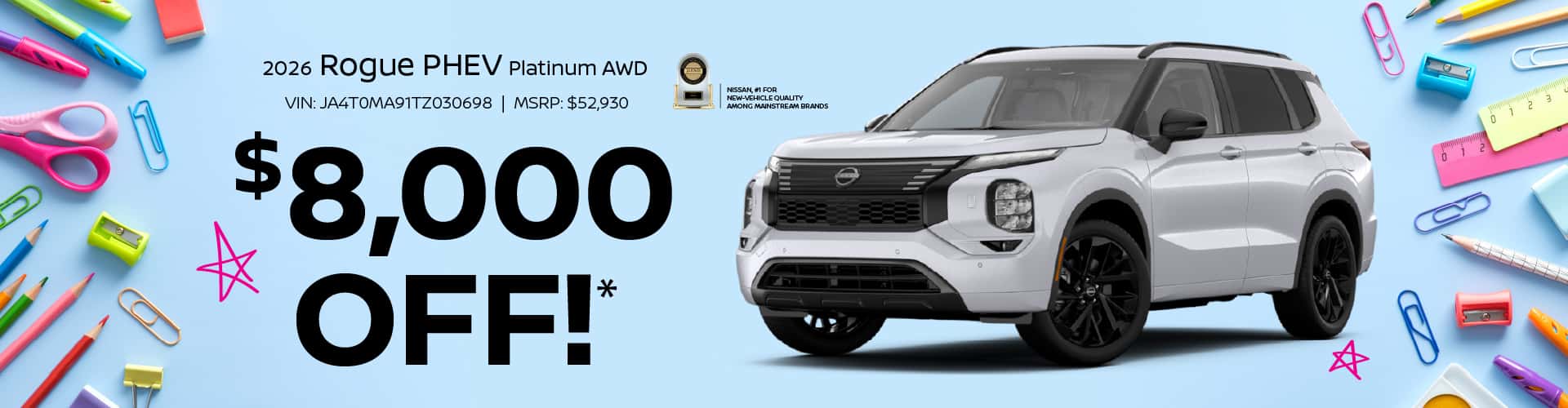 2026 Rogue Phev Platinum AWD : $8,000 off!*