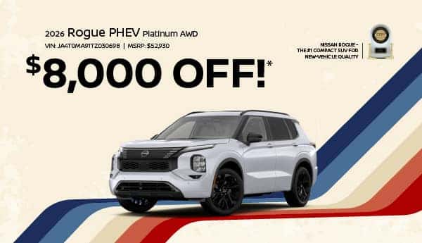 2026 Rogue PHEV Platinum AWD: $8,000 off MSRP!