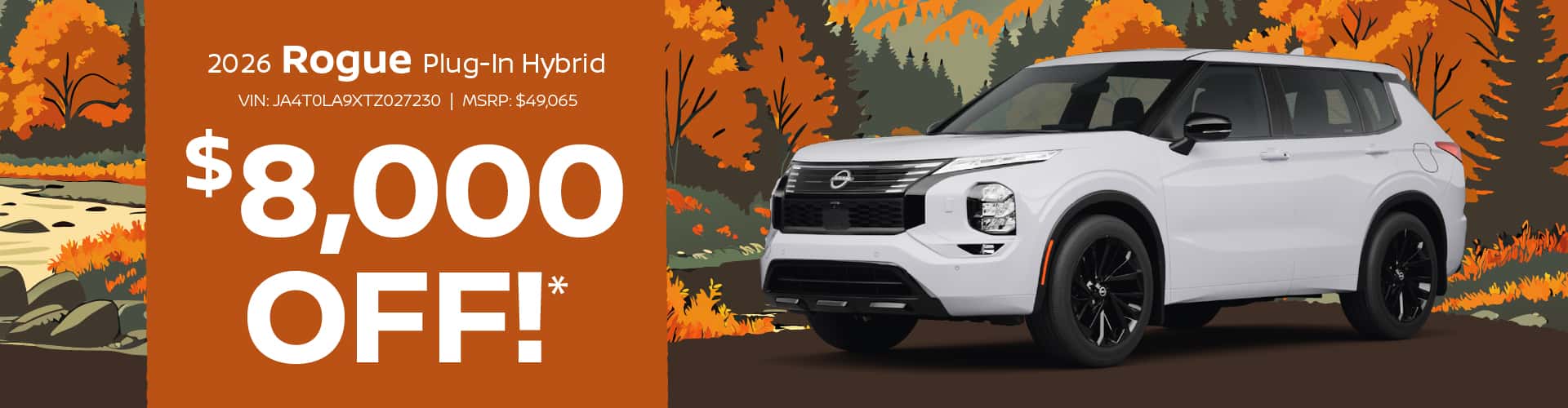 2026 Rogue Plug-In Hybrid : $8,000 off!*