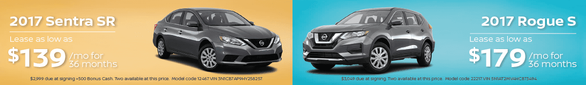 2017 Sentra / 2017 Rogue