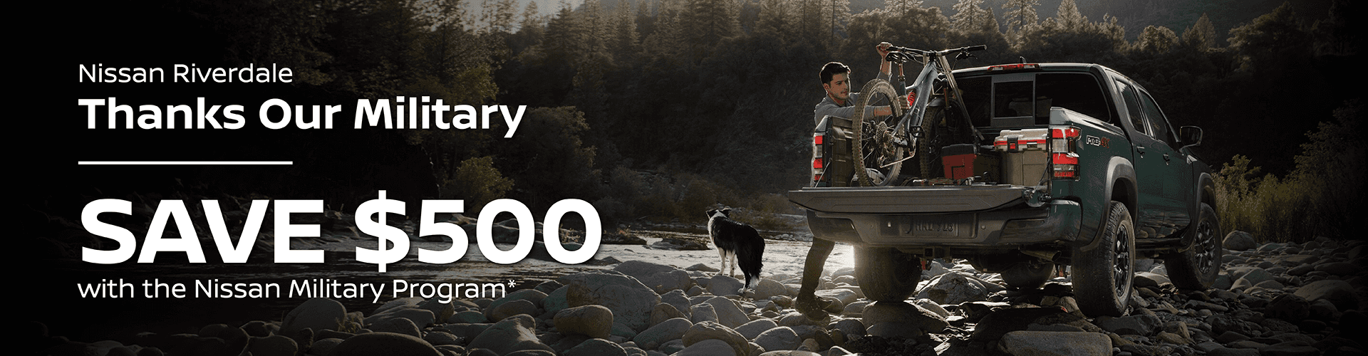 Nissan Riverdale Thanks Our Military Save $500 with the Nissan Military Program*
